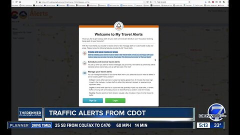 CDOT offers personalized alerts for your route