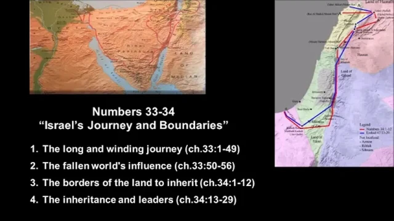 Numbers 33-34 “Israel’s Journey and Boundaries” - Calvary Chapel Fergus Falls