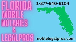 Cape Coral FL Mobile Notary Public Services 1-877-540-6104