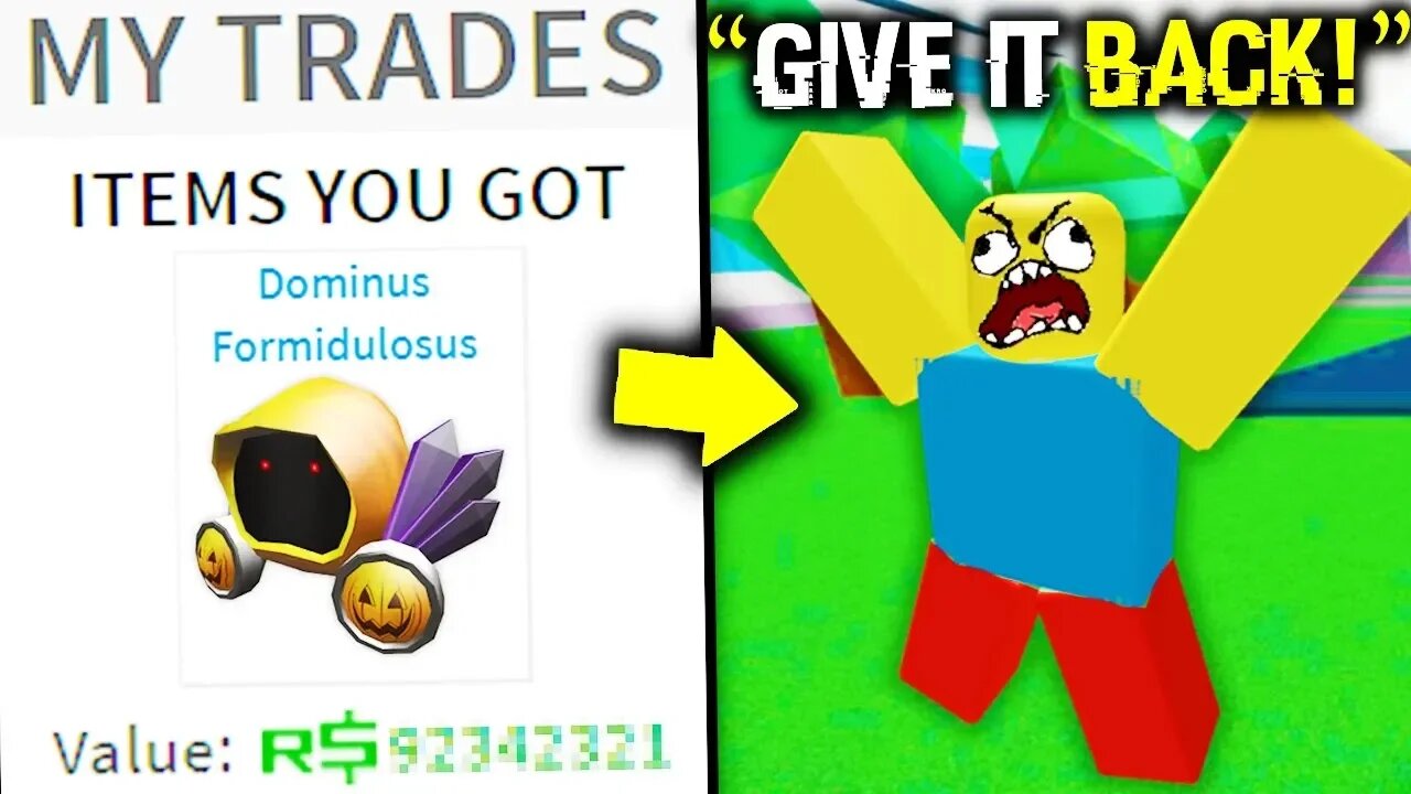 i stole his roblox dominus.. (don’t tell builderman)