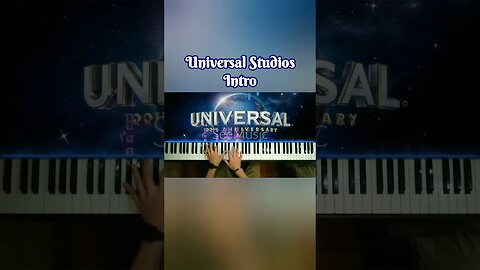 Universal Studios Intro on piano #universalstudios #shorts