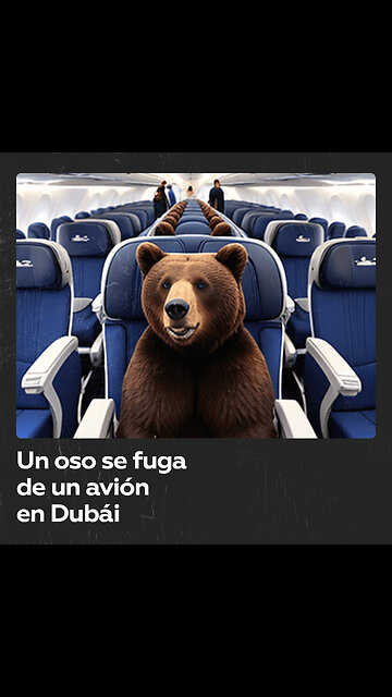 Oso escapa de avión en aeropuerto de Dubái provocando indignación de los pasajeros