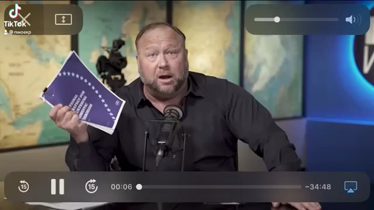 Alex jones says Fuck the New World Order.