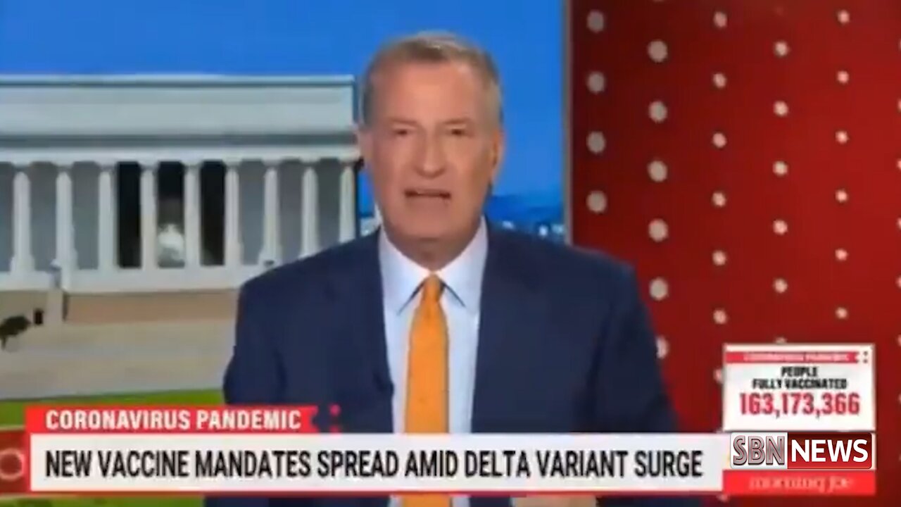 NYC Mayor De Blasio on Vaccine Mandates - 2714