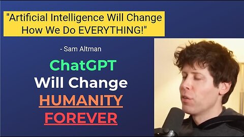 "Artificial Intelligence Can FURTHER HUMANITY!" - Sam Altman || The AI + Human Future