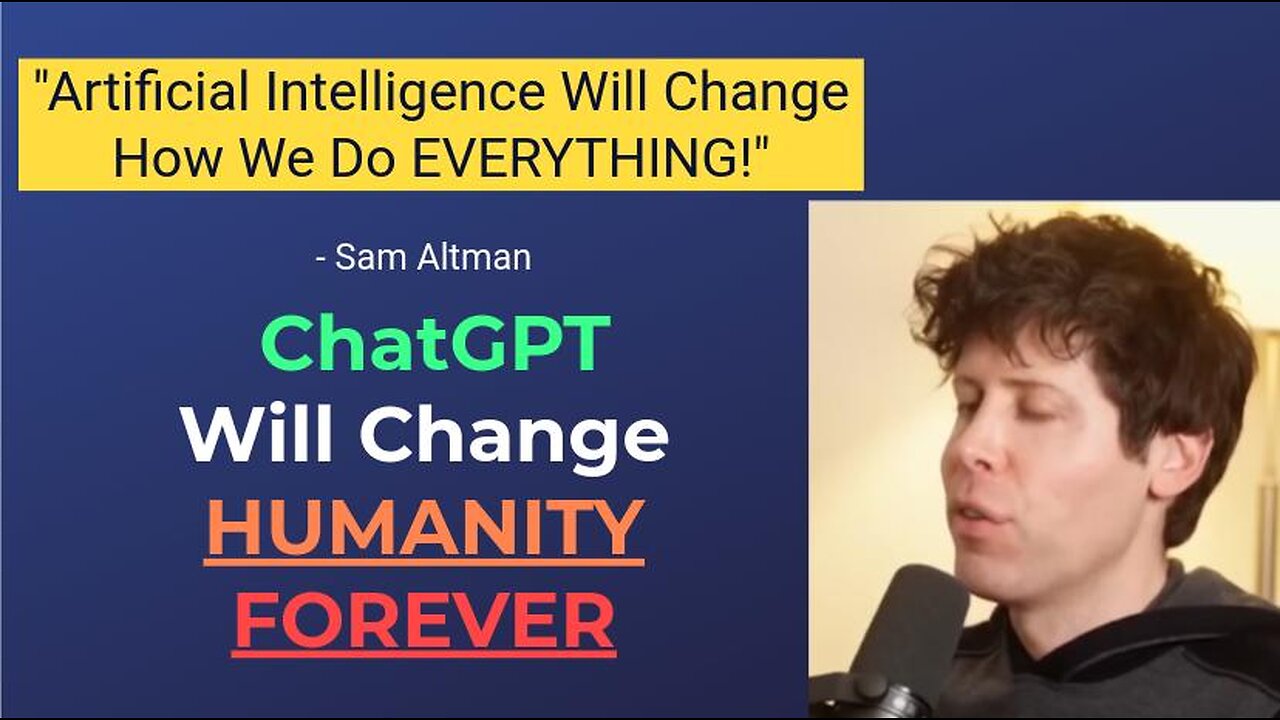 "Artificial Intelligence Can FURTHER HUMANITY!" - Sam Altman || The AI + Human Future