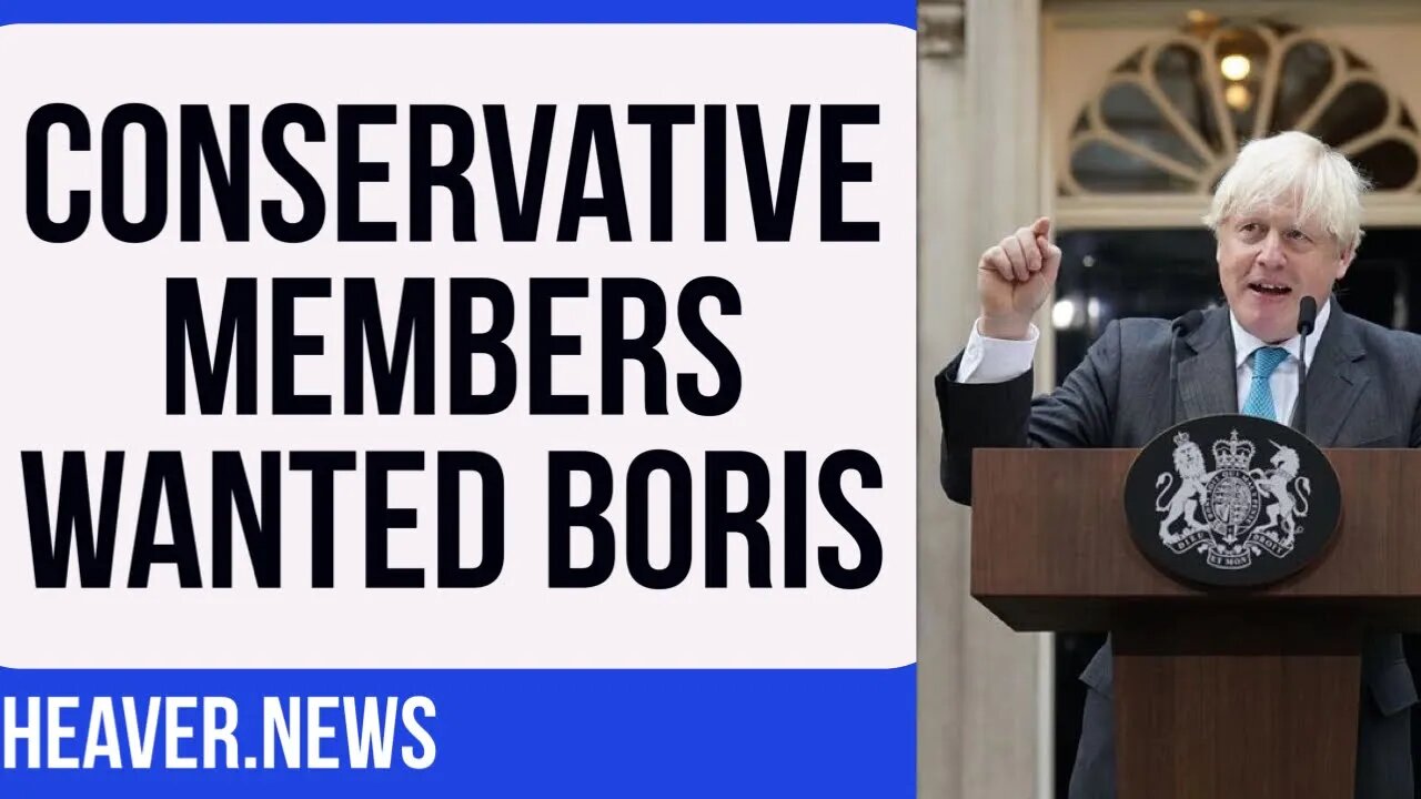 Boris Johnson DOMINATES Conservative Members Poll