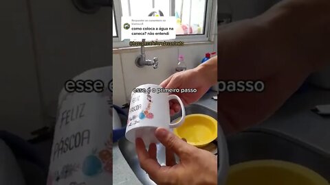 COMO ENCHER UMA CANECA #shorts