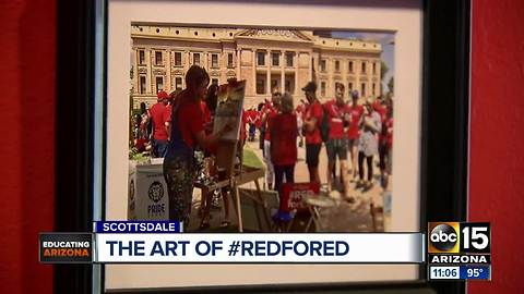 The art of #RedForEd on display in Scottsdale