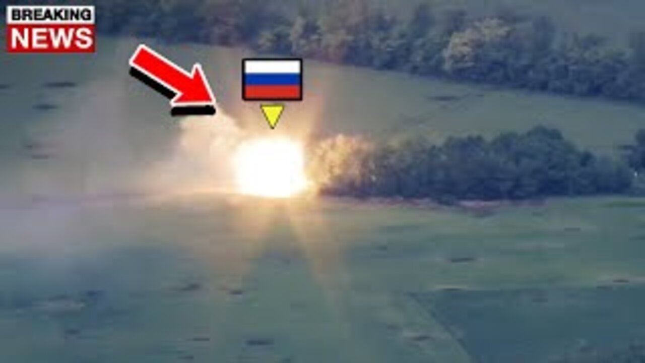 Russian Unit Escapes As Their Friend Gets Hit By Ukrainian Artillery! RUSSIA-UKRAINE WAR