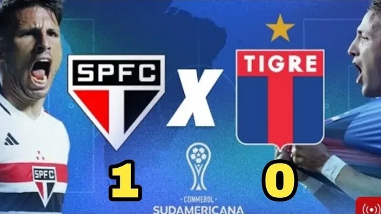 São Paulo 2 x 0 Tigre | Gols e Expulsão | Conmebol Sul-Americana 2023 - TRICOLOR INVICTO