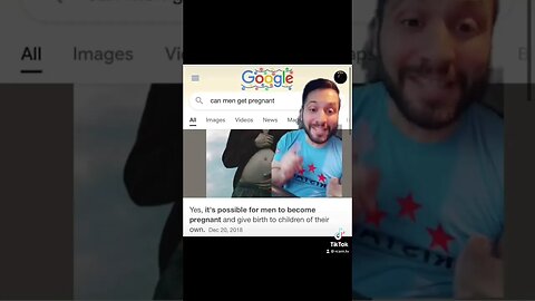 Google, can men get pregnant? 😬