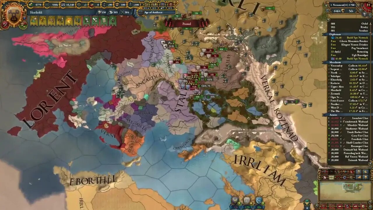 Skurkokli 33: Reassessing My Strategy - EU4 Anbennar Let's Play