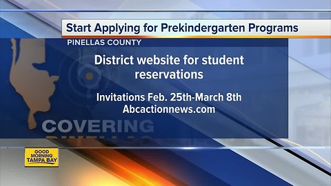 PreK3, VPK program signups open in Pinellas County