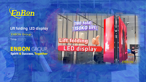 180-degree folding LED display, beyond the ordinary visual experience!