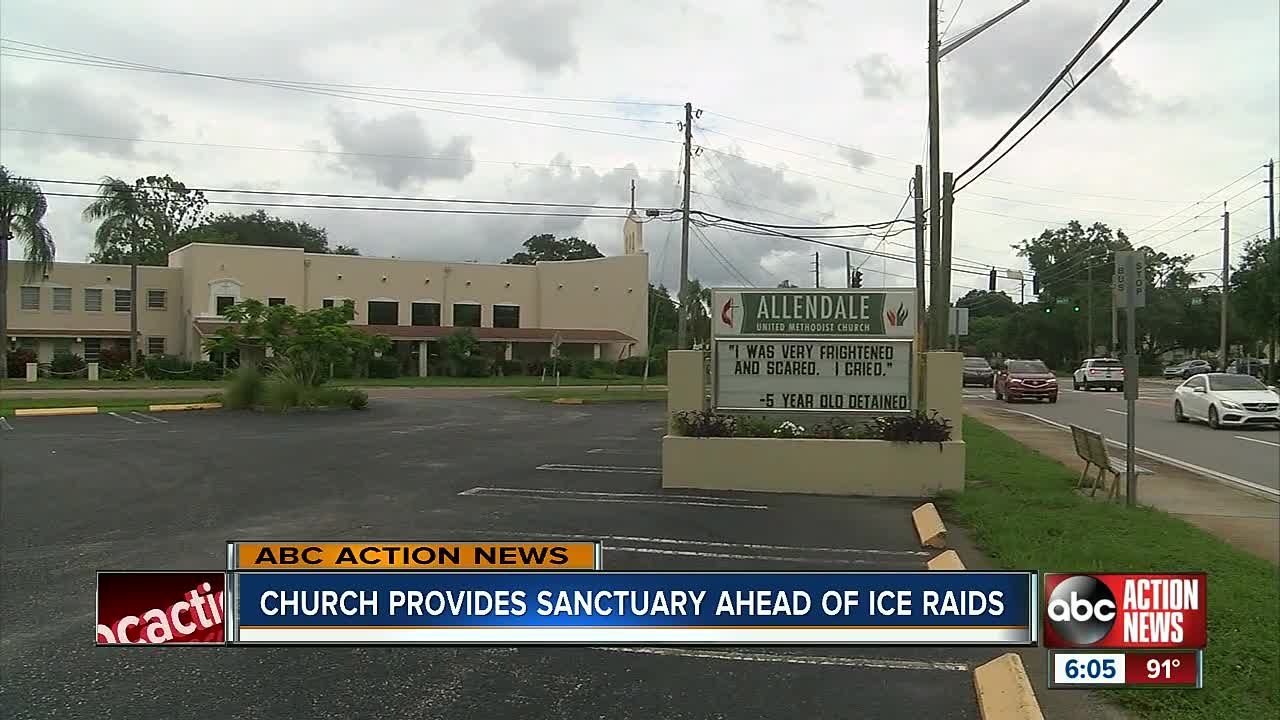 St. Petersburg church provides sanctuary ahead of ICE raids