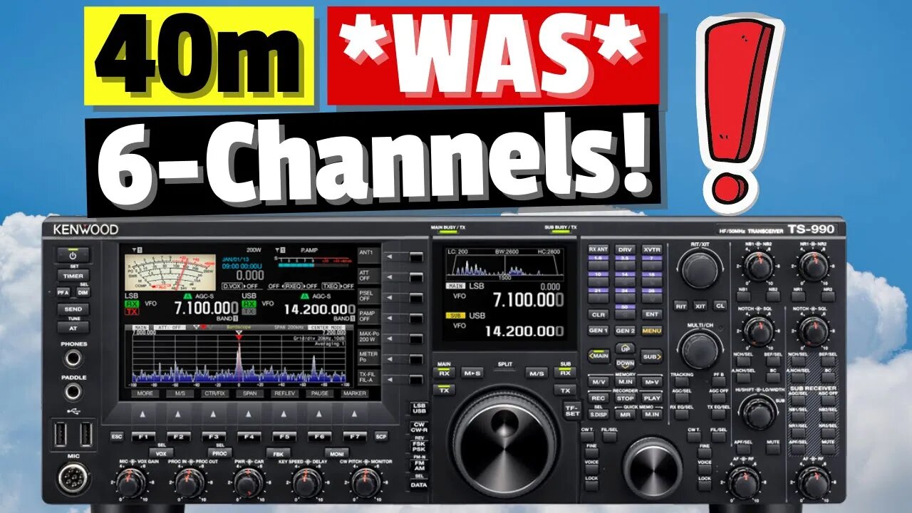 When 40m SSB was only 60kHz wide!