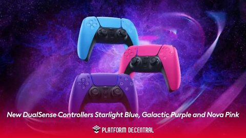 New DualSense Controllers Starlight Blue, Galactic Purple and Nova Pink | PS5