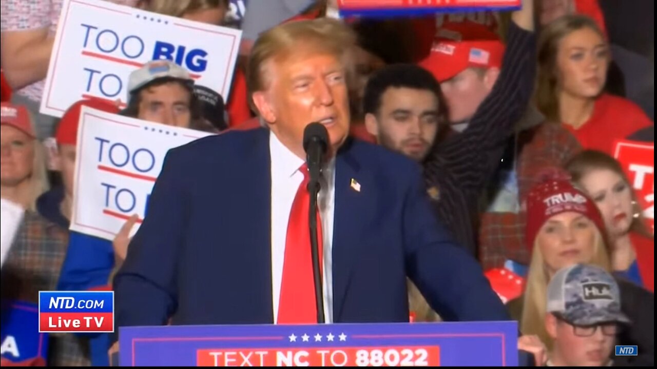 Trump Rallies in Greensboro, North Carolina