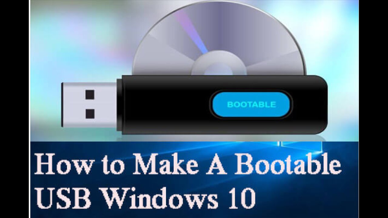 How to create a bootable USB