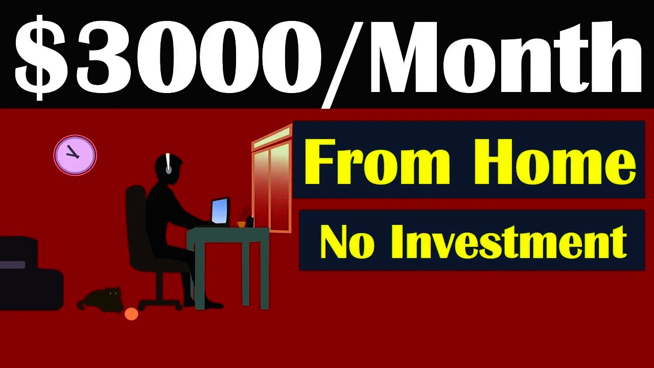 Earn $3000 Per Month Online From Home (Make Money Online 2020)