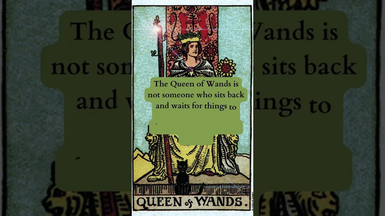 TAROT- The Queen of Wands~ What is in the cards? #shorts #tarot