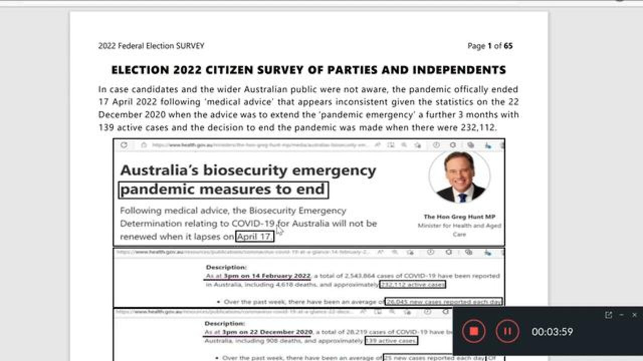 Citizen survey