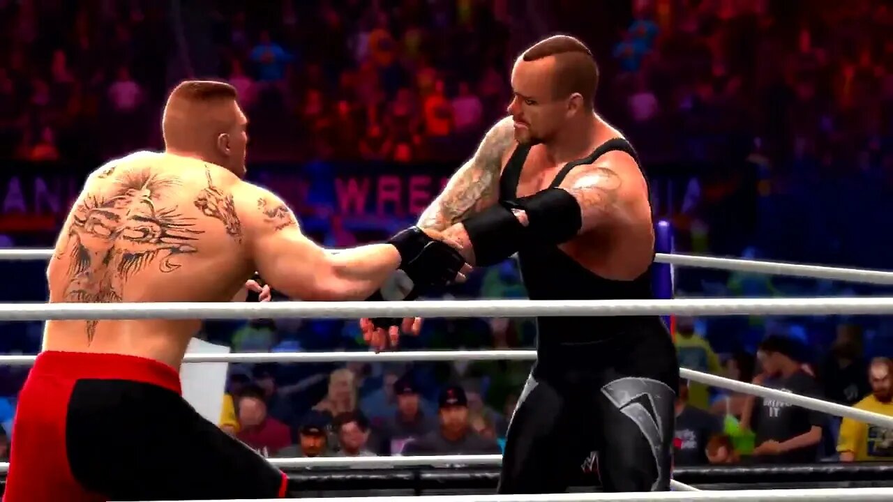 WWE 2K14 Gameplay Brock Lesnar vs Undertaker