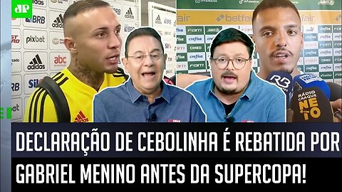 MIMIMI? FALA de Cebolinha antes de Palmeiras x Flamengo é REBATIDA por Gabriel Menino e GERA DEBATE!