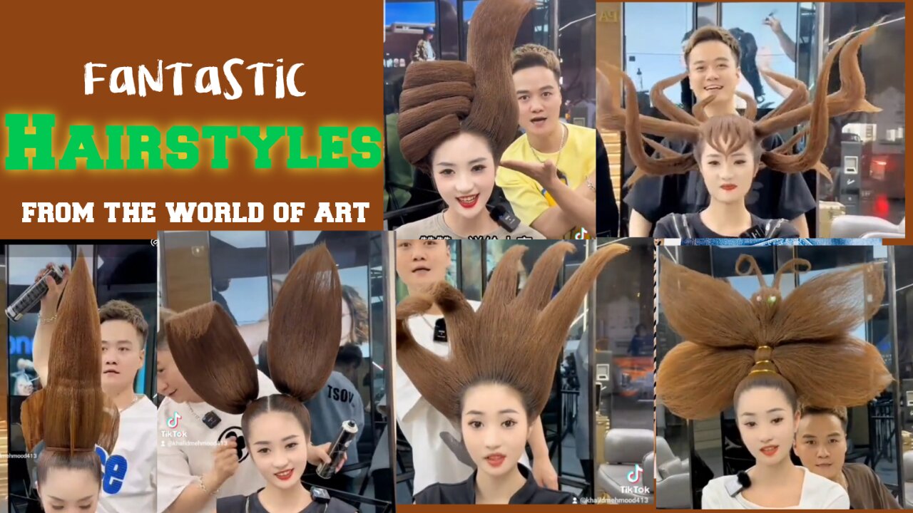 Fantastic hairstyles from the world of art