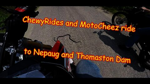 Honda CRF250 and Hawk 250 ride to and on Nepaug and Thomaston Dam