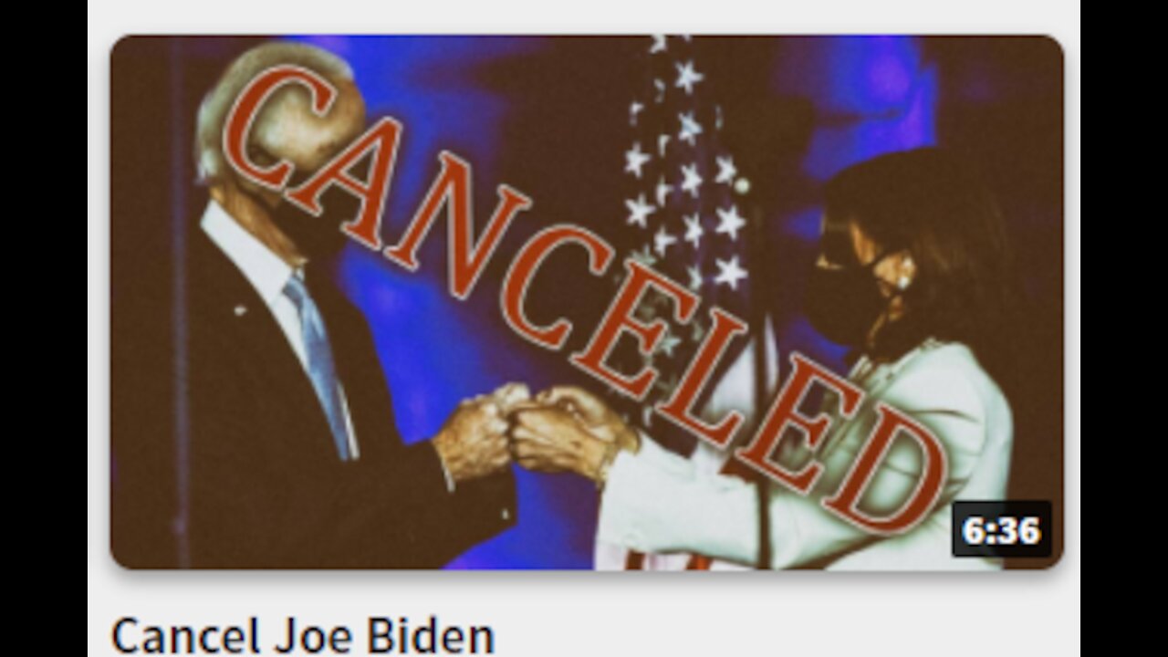 Cancel Joe Biden ASAP!