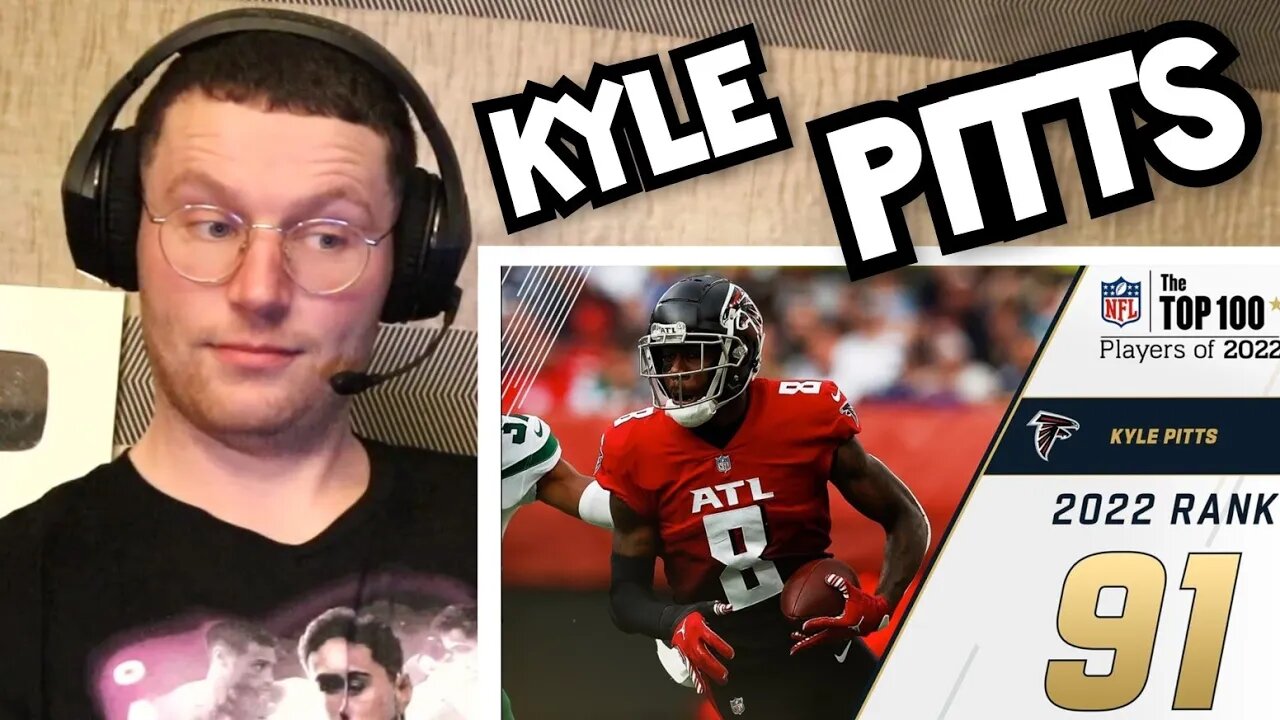 Rugby Player Reacts to KYLE PITTS (Atlanta Falcons, TE) #91 NFL Top 100 Players in 2022