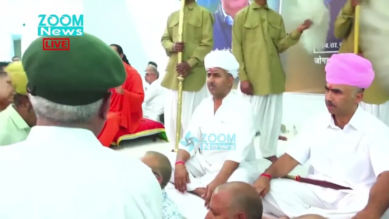 Samtaram Maharaj का करणी सेना के संस्थापक Lokendra Singh Kalvi पाग कार्यक्रम में सम्बोधन