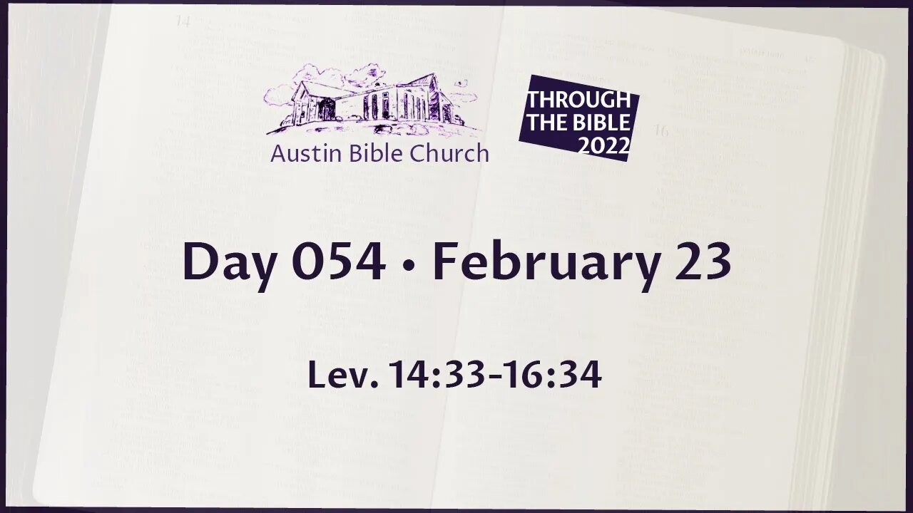 Through the Bible 2022 (Day 054)