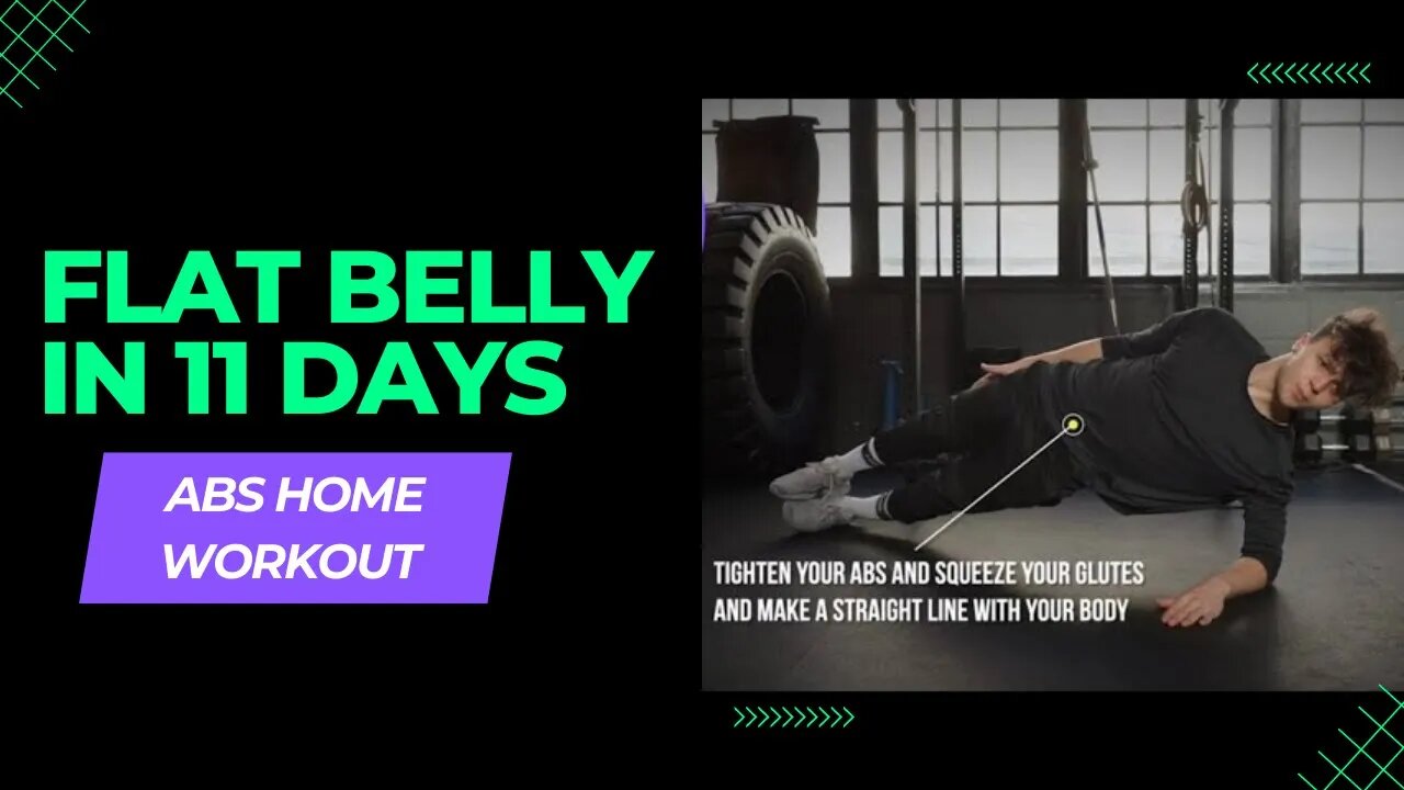 Flat Belly In 11 days (Abs Home Workout)