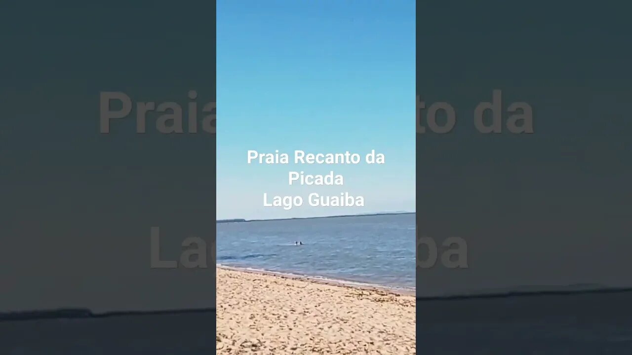 Praia Recanto da Picada em Barra do Ribeiro RS - Lago Guaíba #tendeuecoisarada