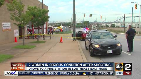 Police: 2 women shot, drove themselves to fire station for help