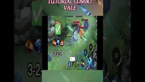 TUTORIAL COMBO VALE DASH ENEMY N NO DASH #shorts #mobilelegends #mlbb #fyp #tutorial #vale #mage