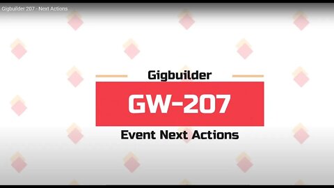 Gigbuilder 207 - Next Actions