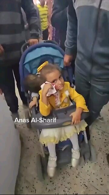 These children witnessed their mother get bombed by Israel today in front of them. ⏬Read description