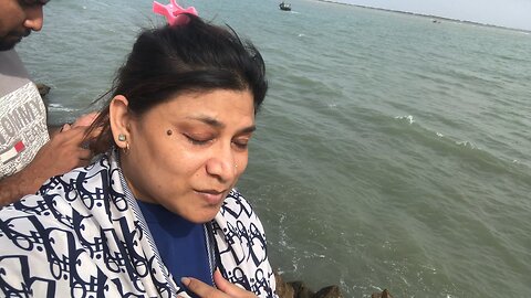 Me with family At sea side