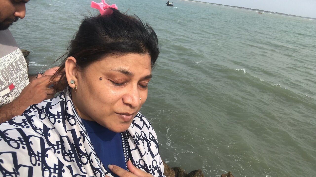 Me with family At sea side