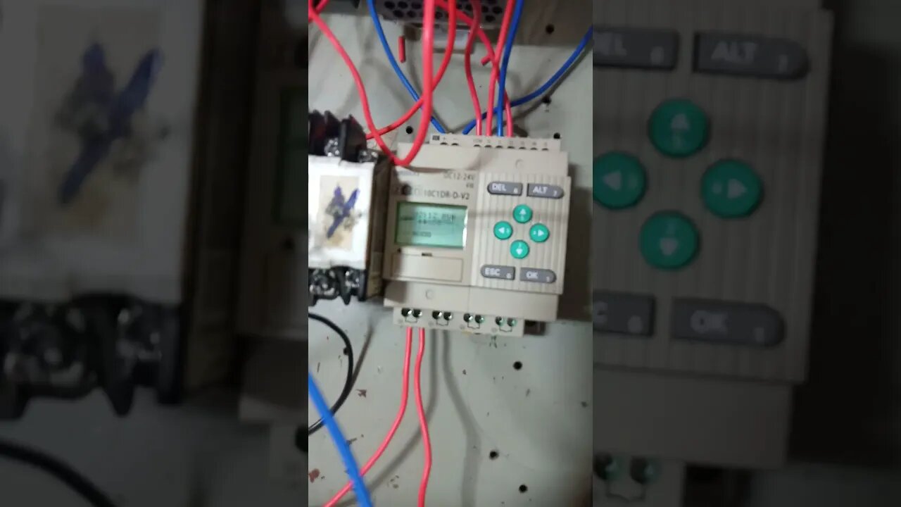 Start Stop Operation using PLC 3 Phase Motor