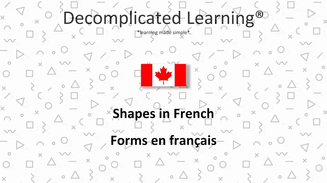 Learn Shapes in French