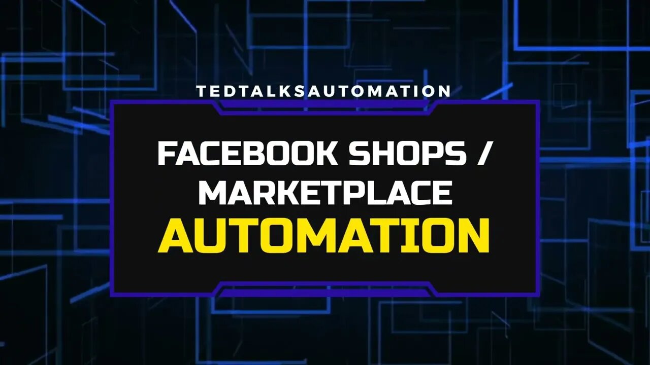 Facebook Shops And Marketplace Automation