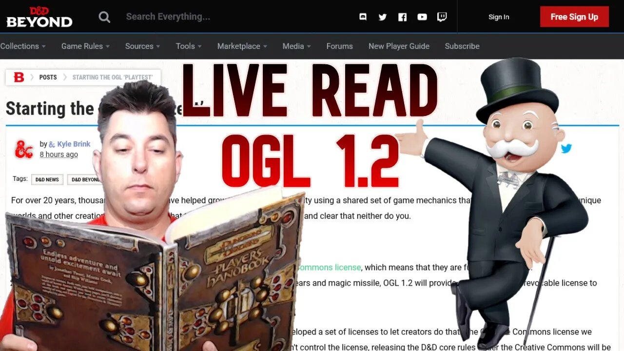 Giving My Take On The OGL 1.2 LIVE