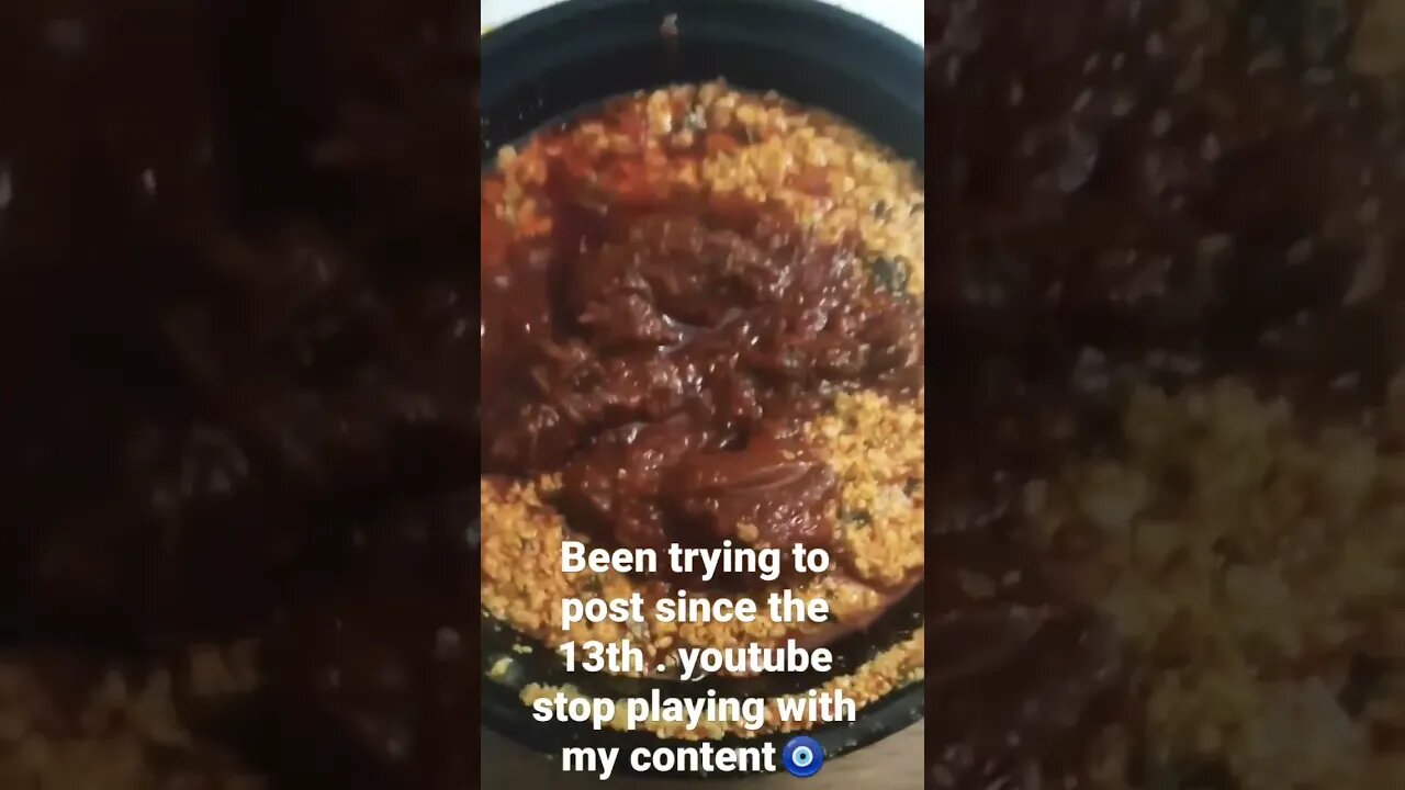 Egusi with stewed beef😇🧿