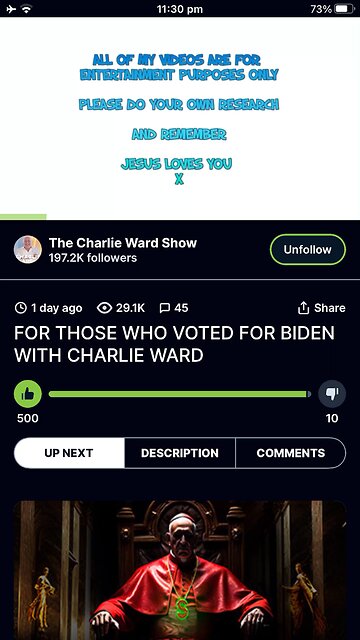 Charlie Ward : who voted for Biden