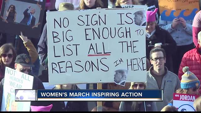 Boise Women's March Anniversary Event draws large crowd